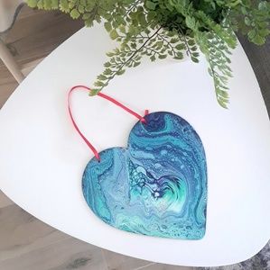 Hand painted Acrylic painting Heart